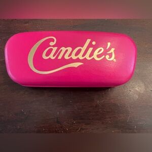 Candies Eyeglass Case Hot Pink Gold Hard Case